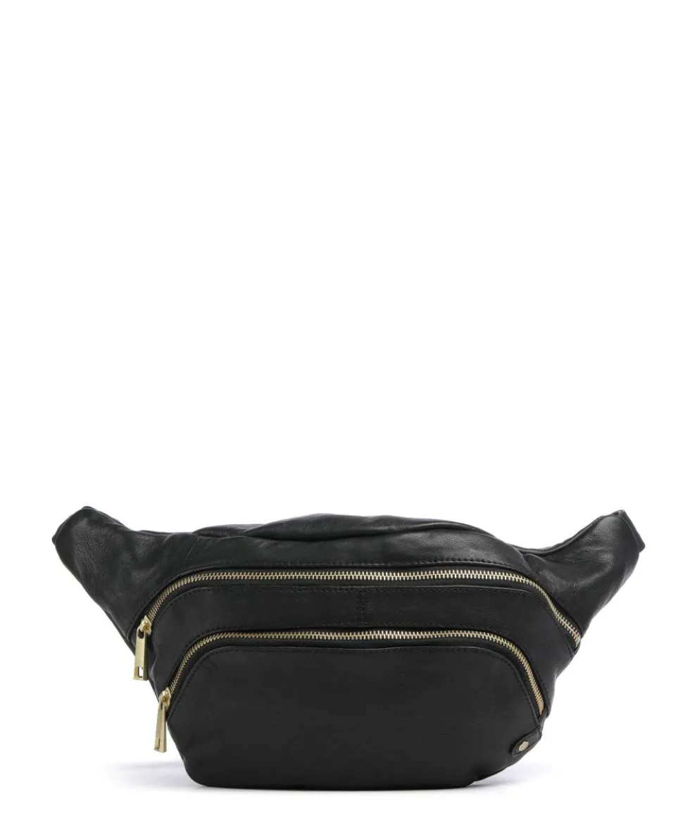 Golden Chic Fanny pack fine grain cow leather black