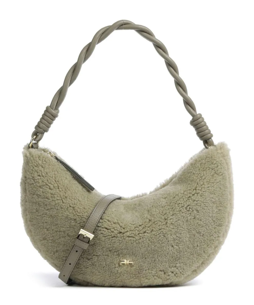 Shearling Moon Shoulder bag fur green
