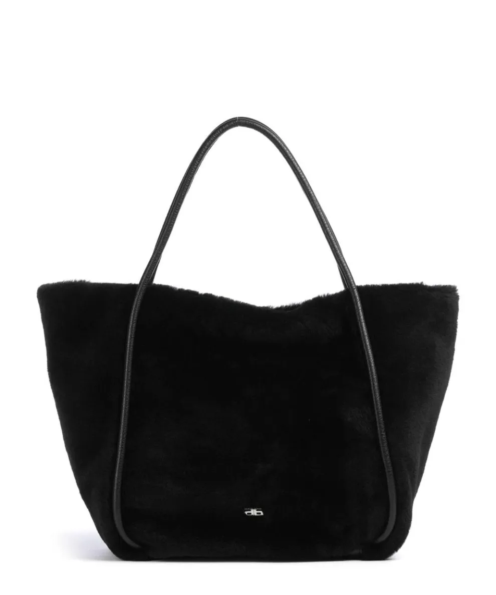 Shearling Willow Tote bag fur black