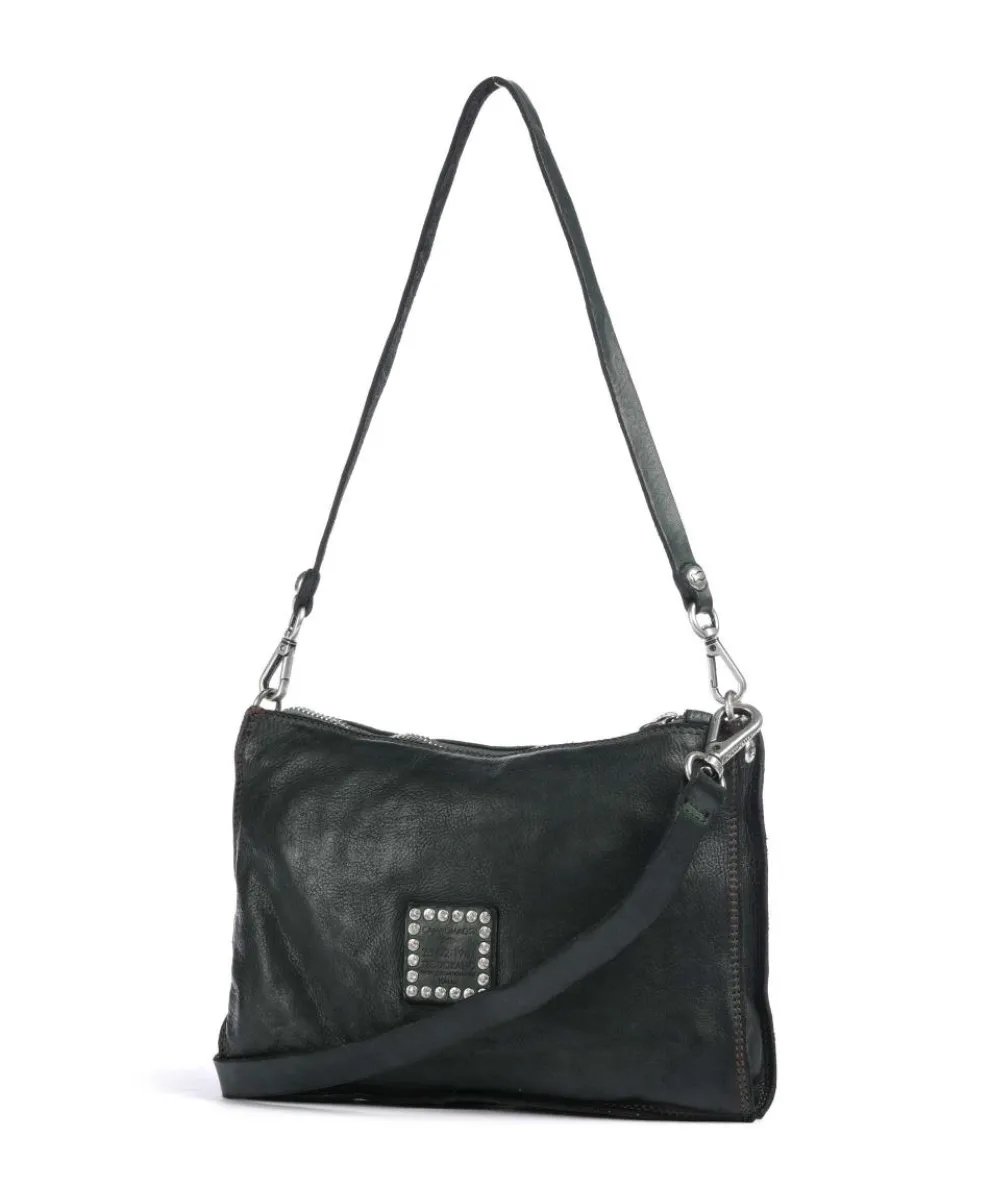 Shoulder bag cow leather dark green