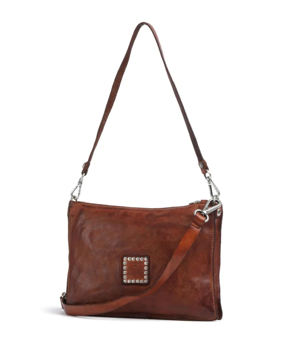 Shoulder bag cow leather cognac