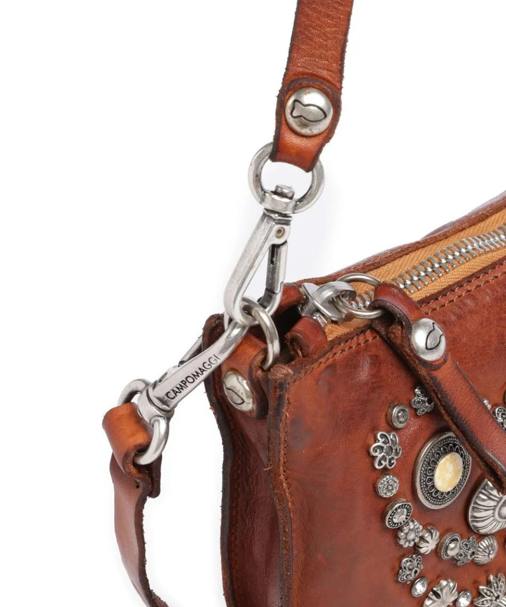 Shoulder bag cow leather cognac