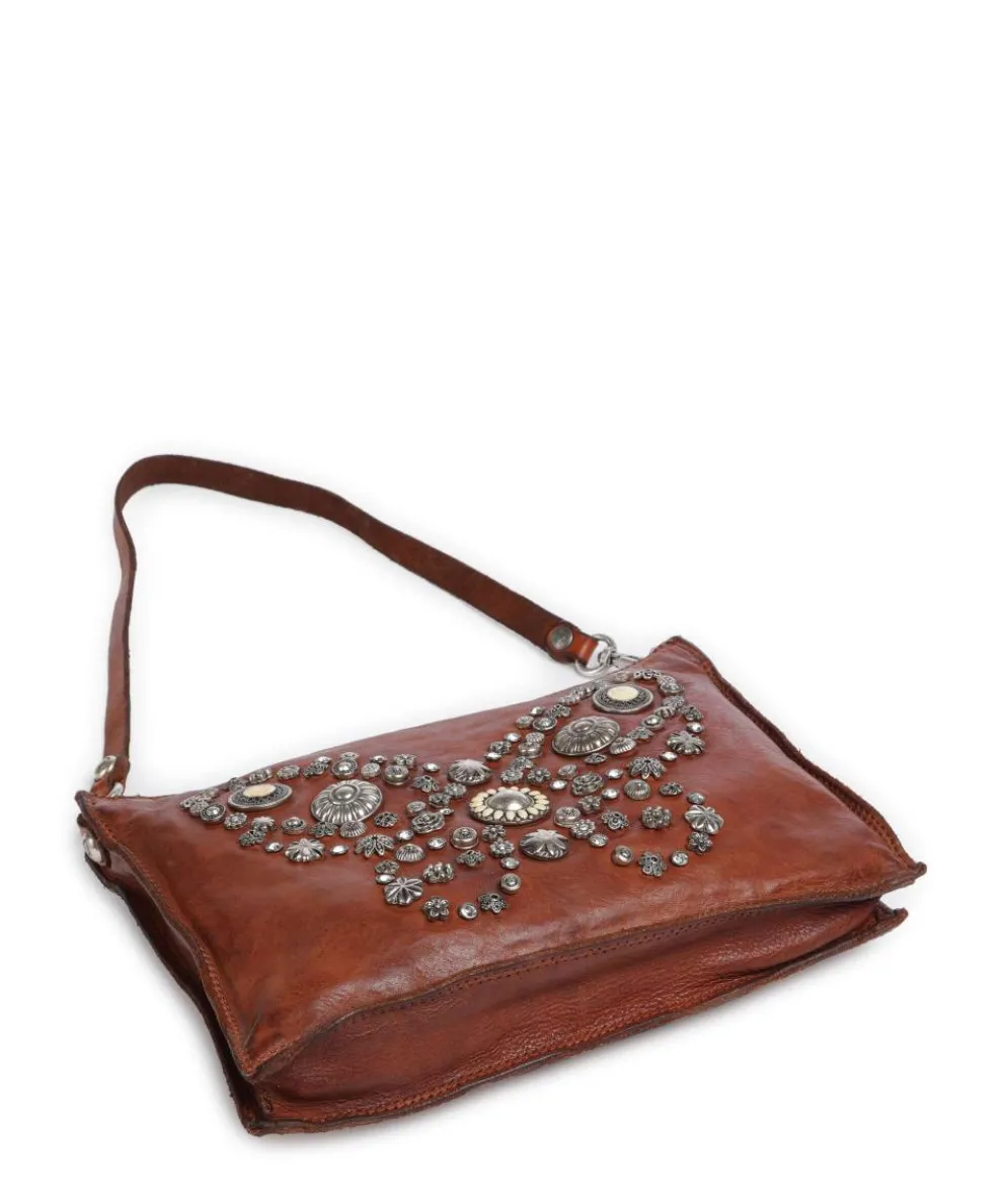 Shoulder bag cow leather cognac