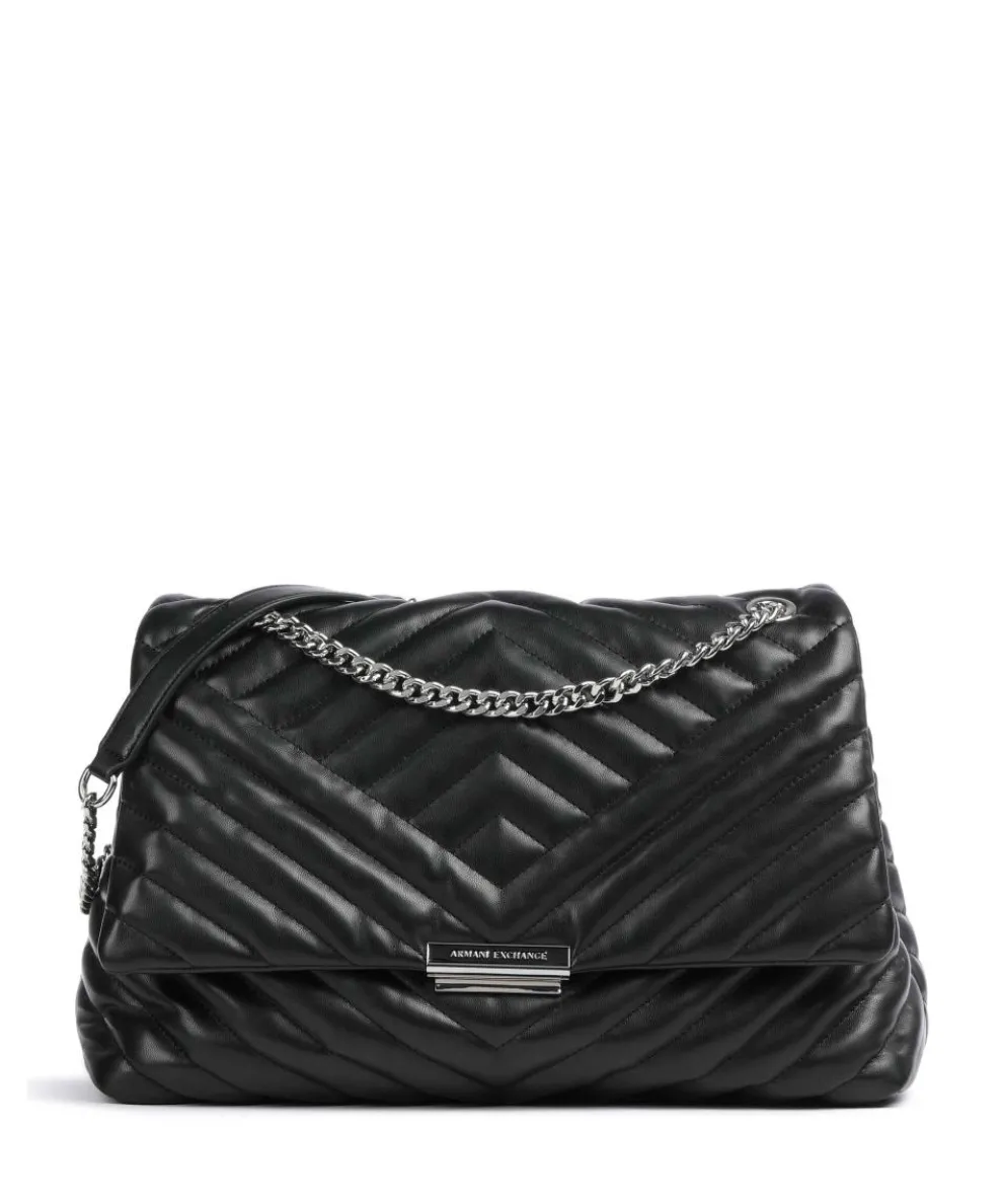 Shoulder bag imitation leather black