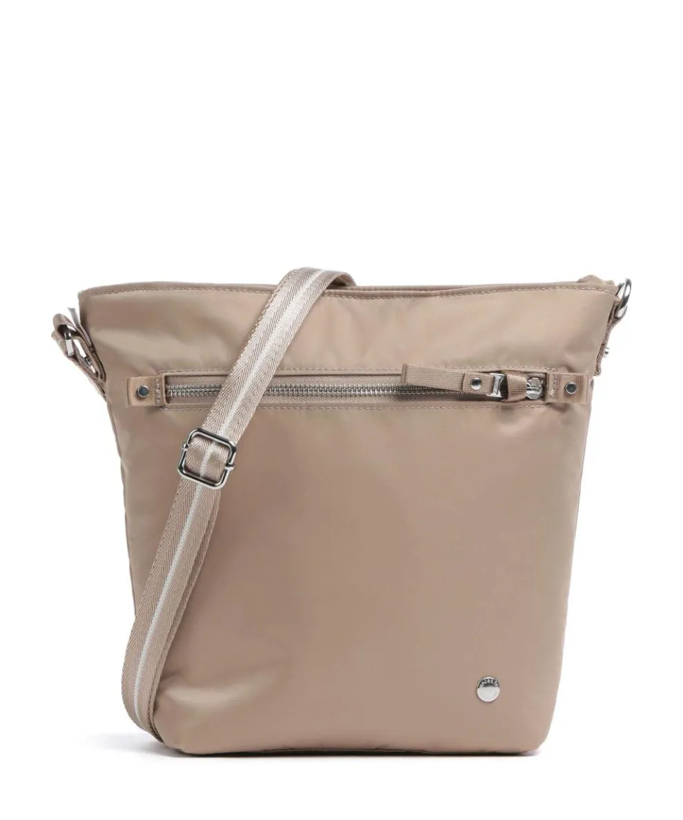 Shoulder bag recycled polyester beige