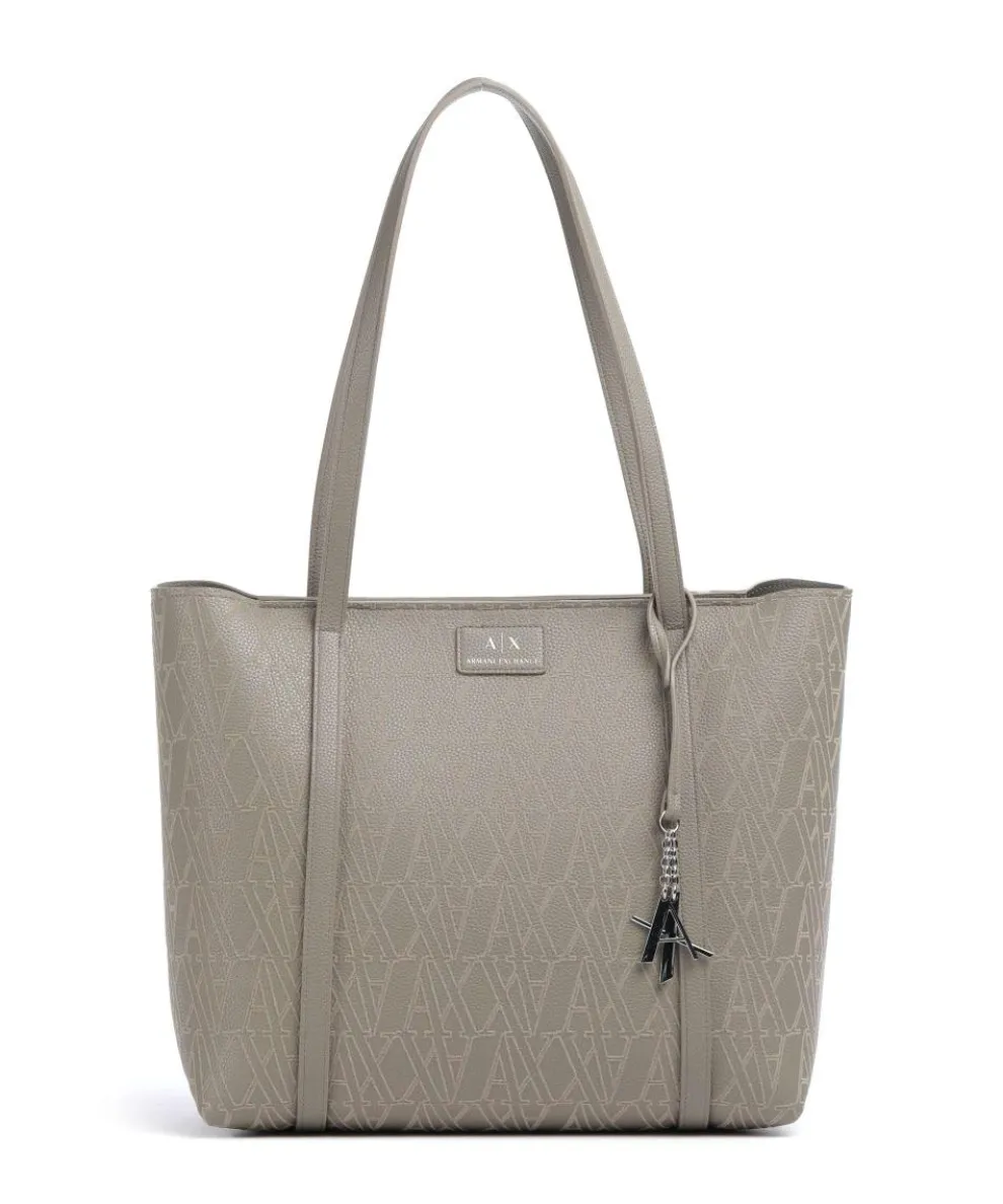 Silvye Tote bag imitation leather taupe