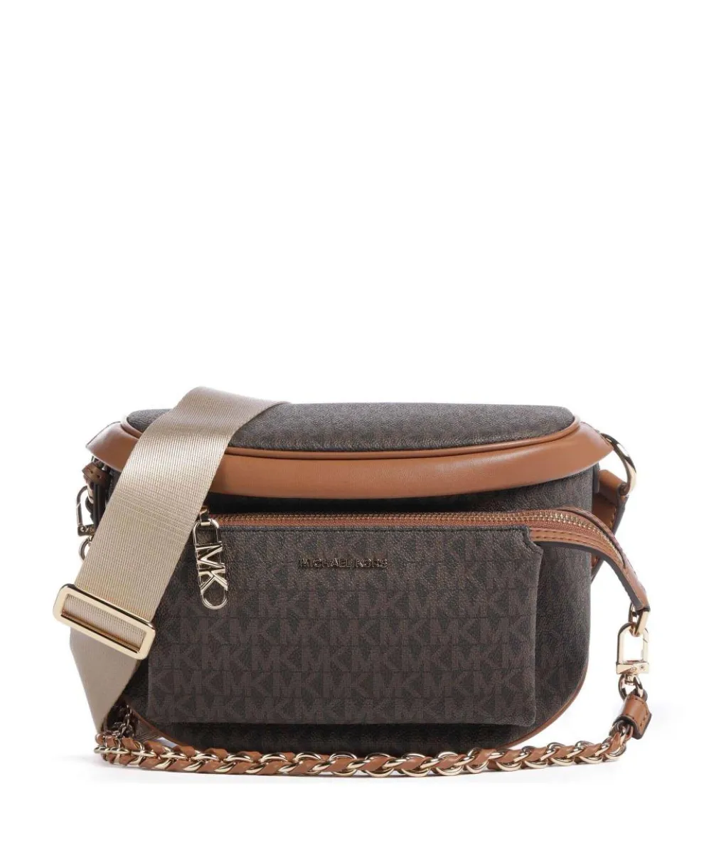 Slater Crossbody bag canvas dark brown