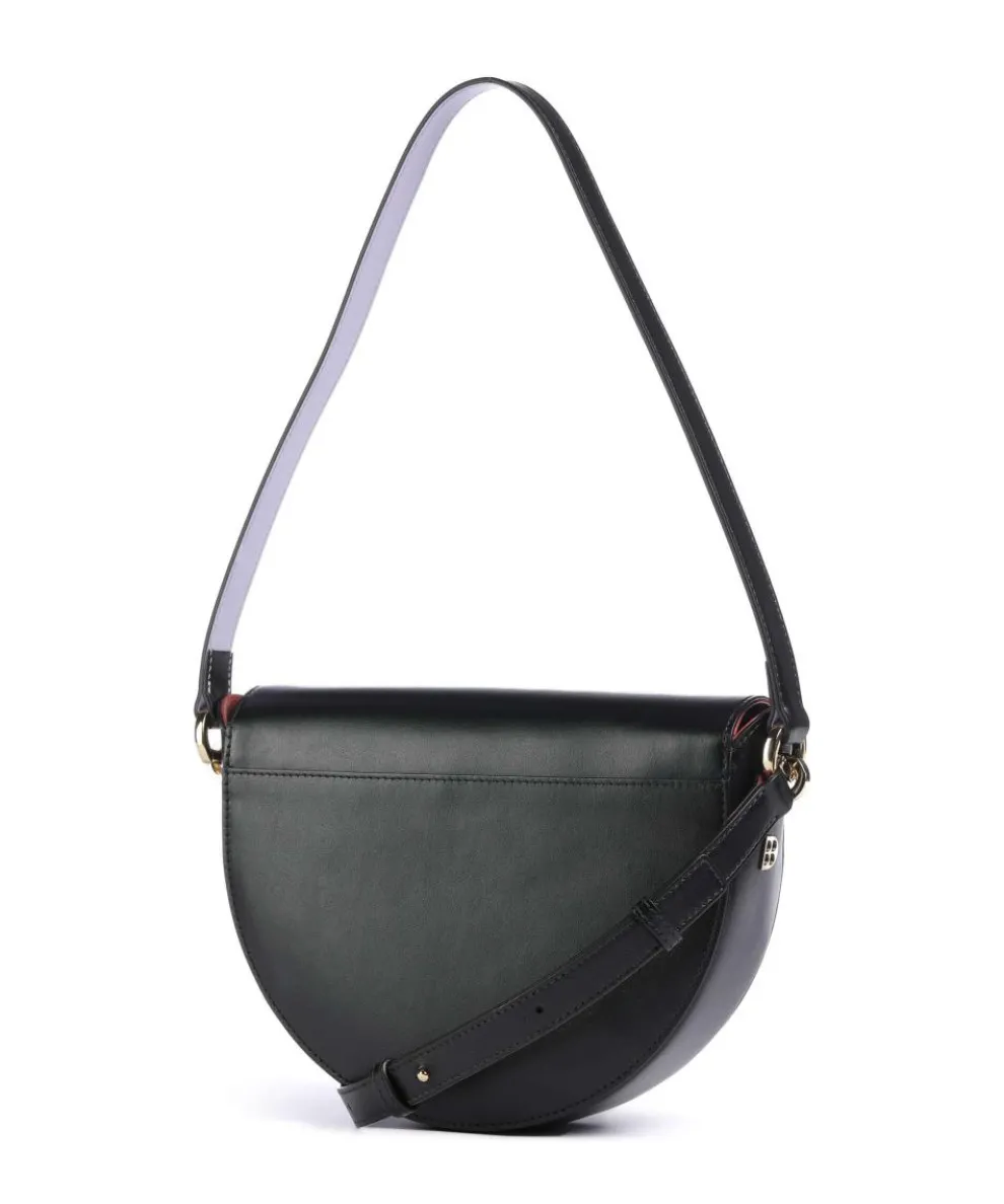 Smile Bag Shoulder bag fine grain leather, brushed leather black