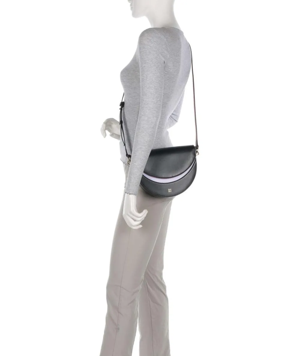 Smile Bag Shoulder bag fine grain leather, brushed leather black