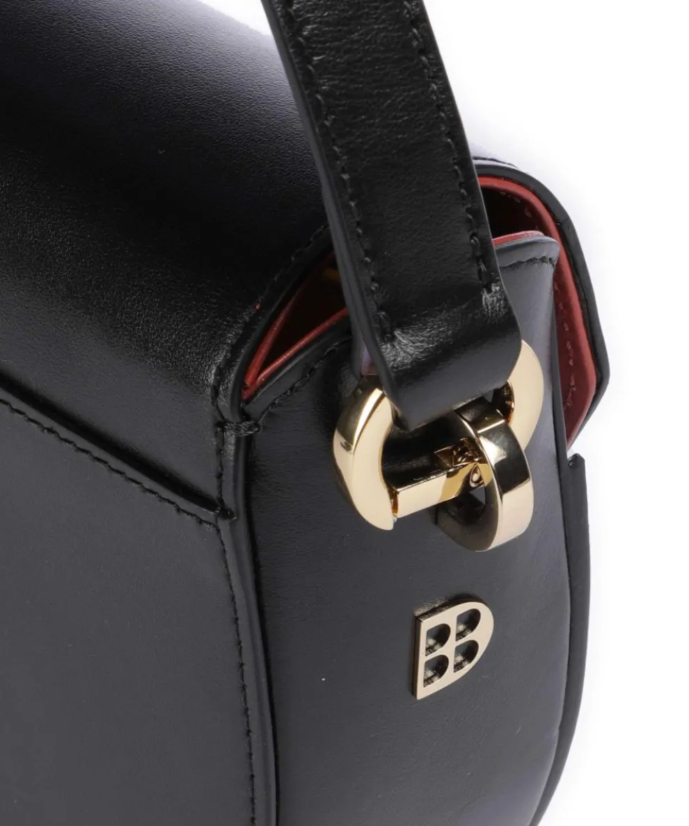Smile Bag Shoulder bag fine grain leather, brushed leather black