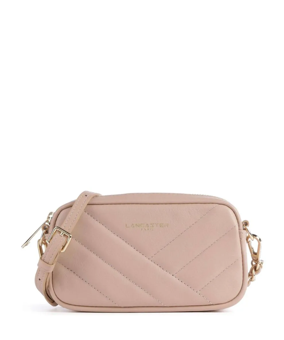 Soft Matelassé Crossbody bag soft cow leather antique pink