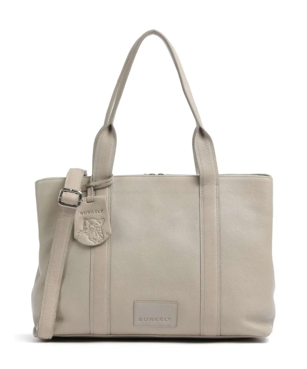 Soft Skylar Briefcase 13″ grained leather light grey