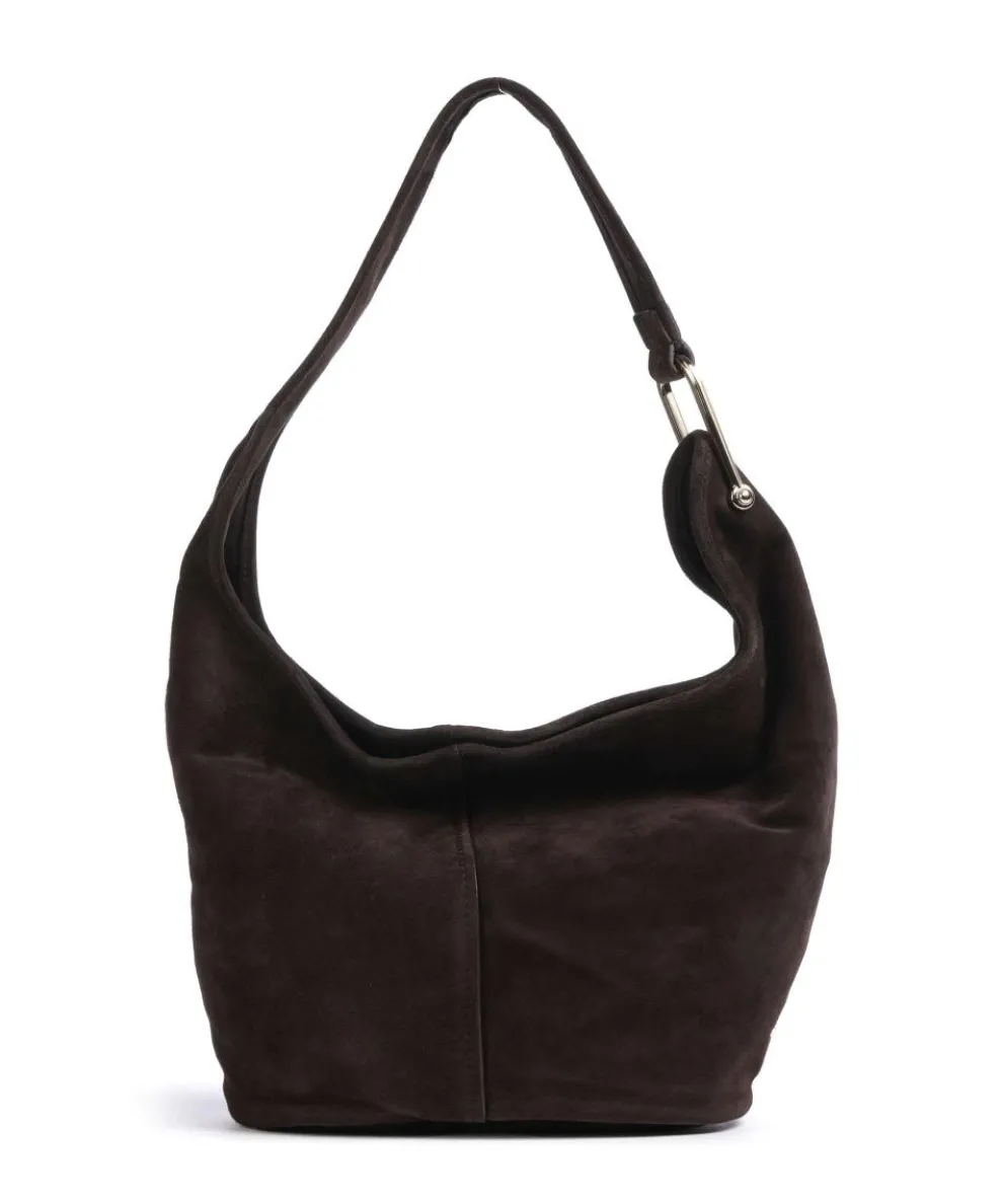 Sonny Hobo bag brushed calfskin dark brown