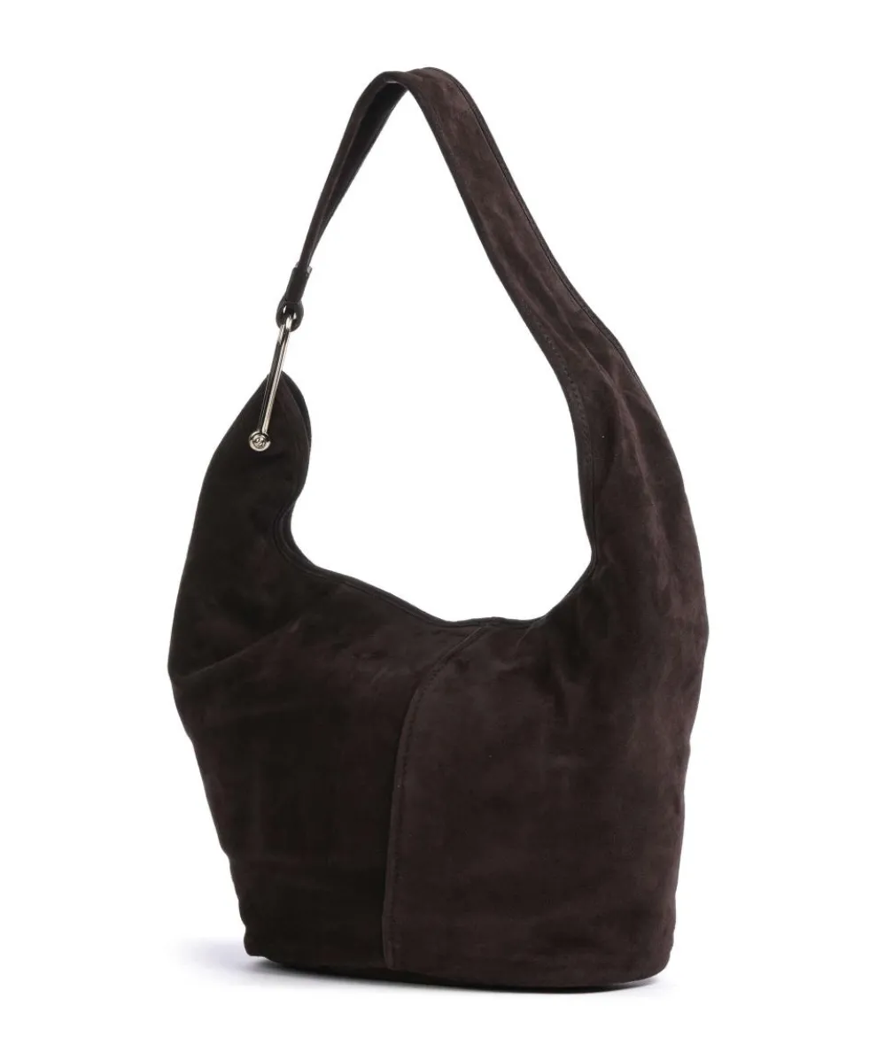 Sonny Hobo bag brushed calfskin dark brown