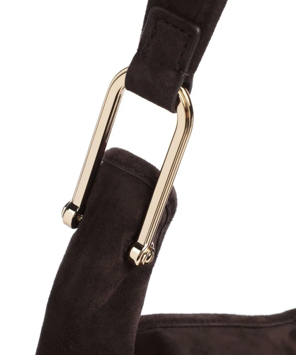 Sonny Hobo bag brushed calfskin dark brown