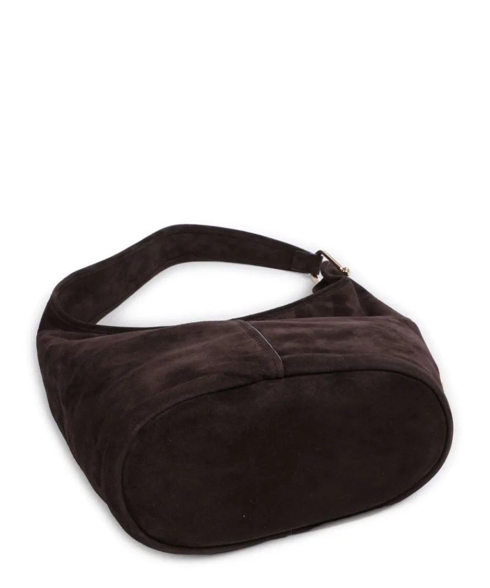 Sonny Hobo bag brushed calfskin dark brown