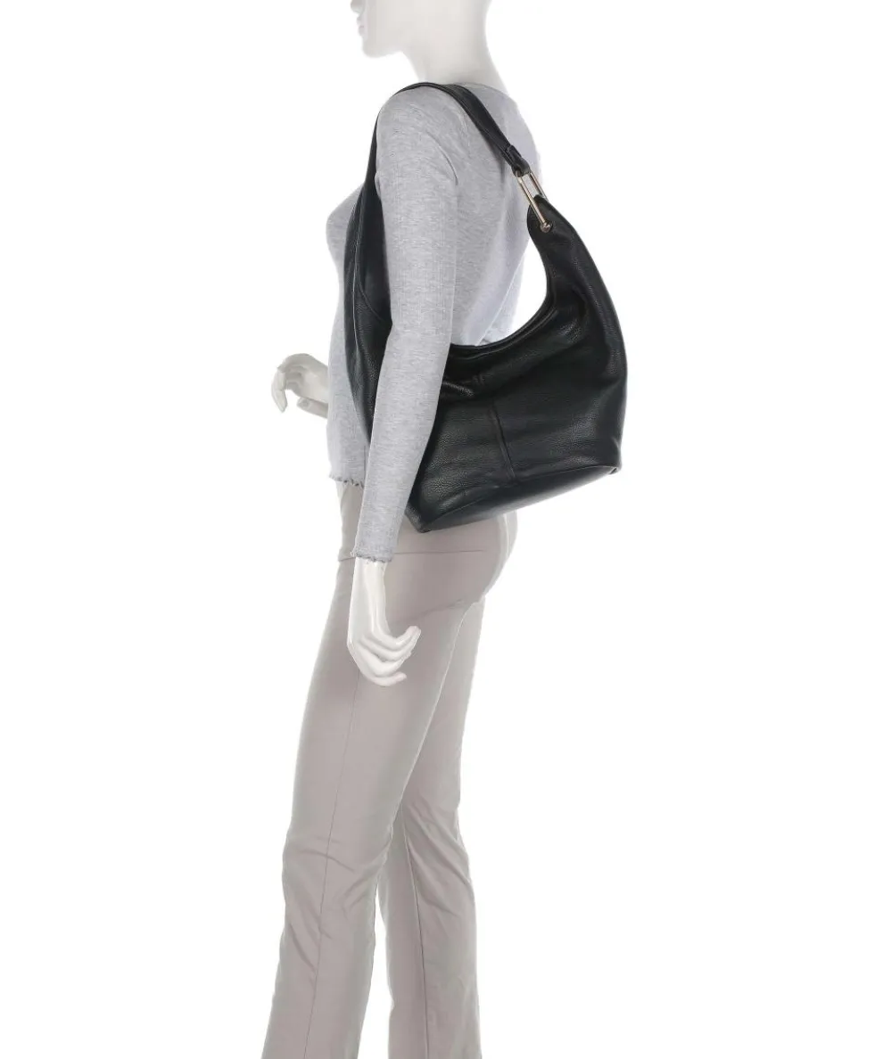 Sonny Hobo bag grained cow leather black