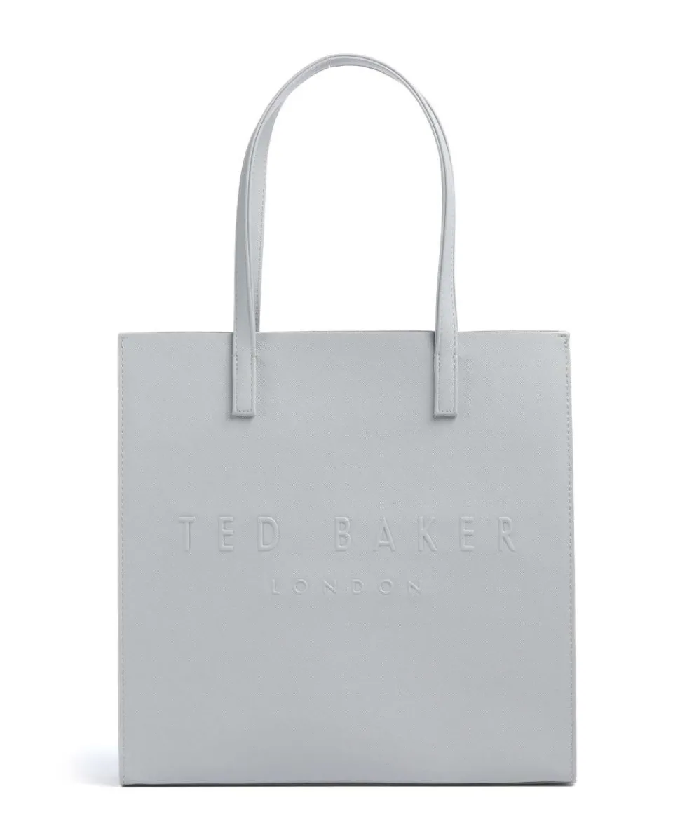 Soocon Tote bag imitation leather light grey