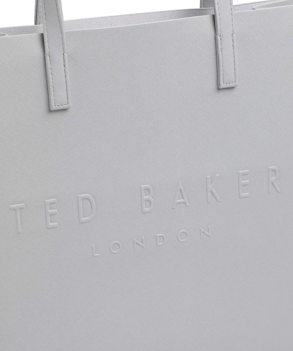 Soocon Tote bag imitation leather light grey