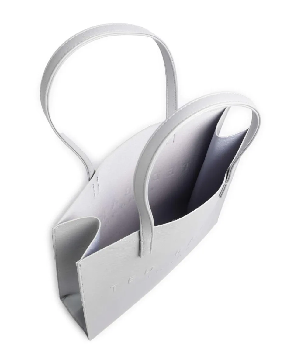 Soocon Tote bag imitation leather light grey