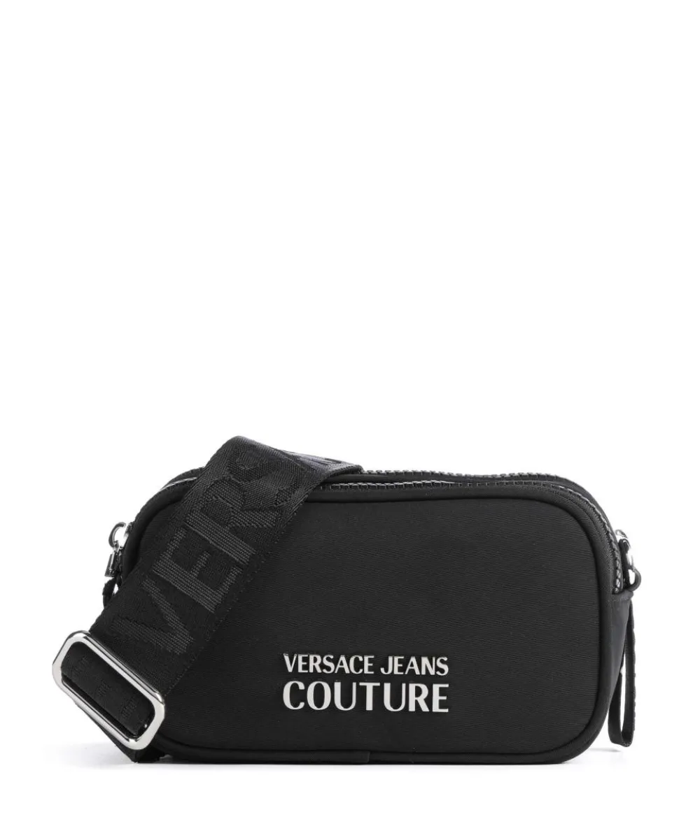Sporty Logo Crossbody bag recycled nylon black