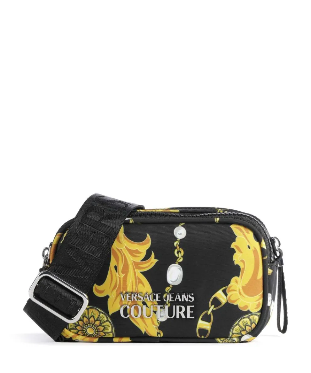 Sporty Logo Crossbody bag recycled nylon black