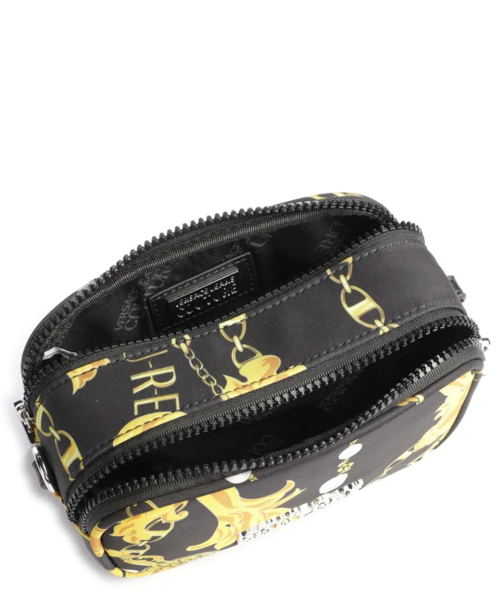 Sporty Logo Crossbody bag recycled nylon black