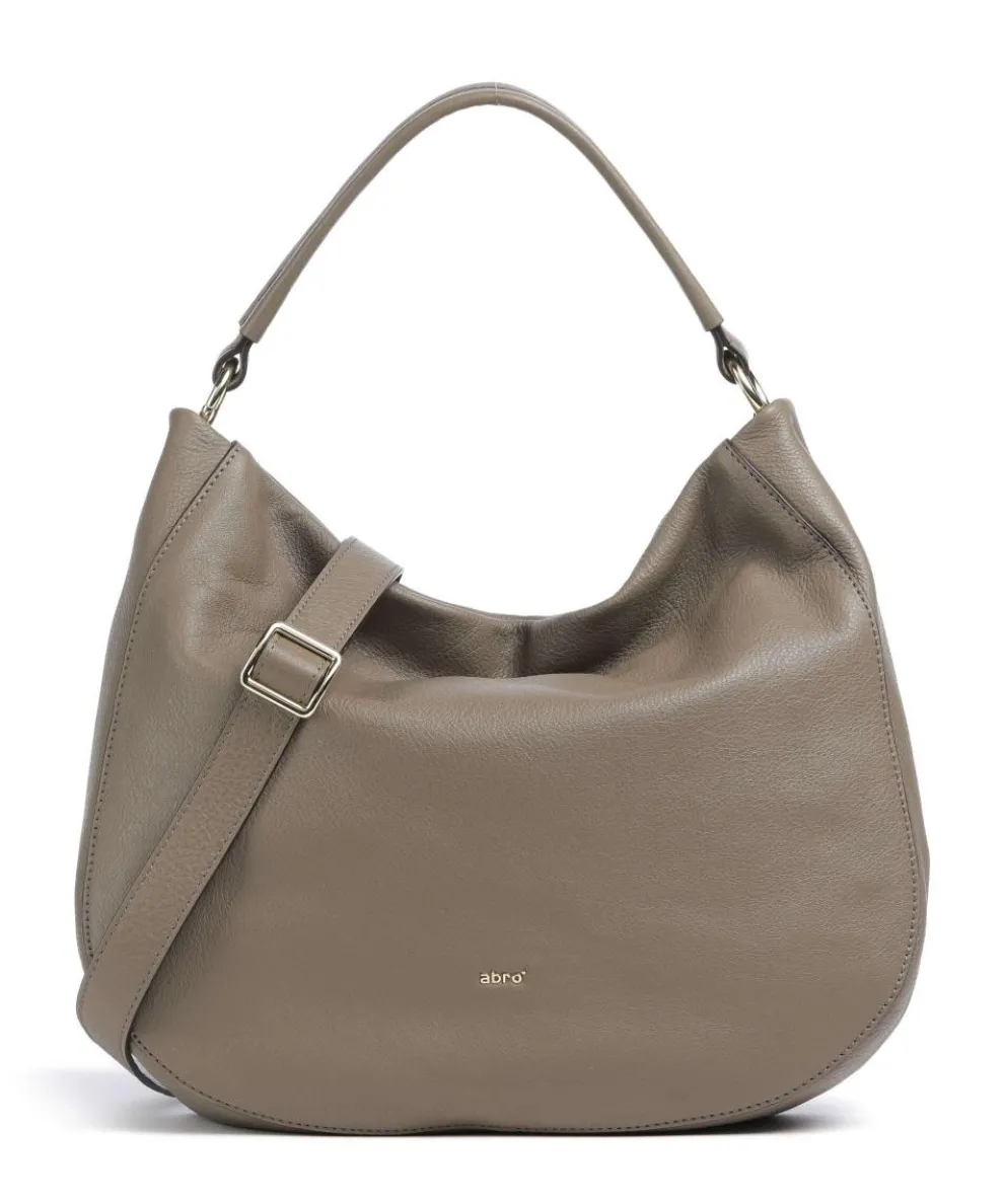 Dalia Mia Hobo bag grained leather taupe
