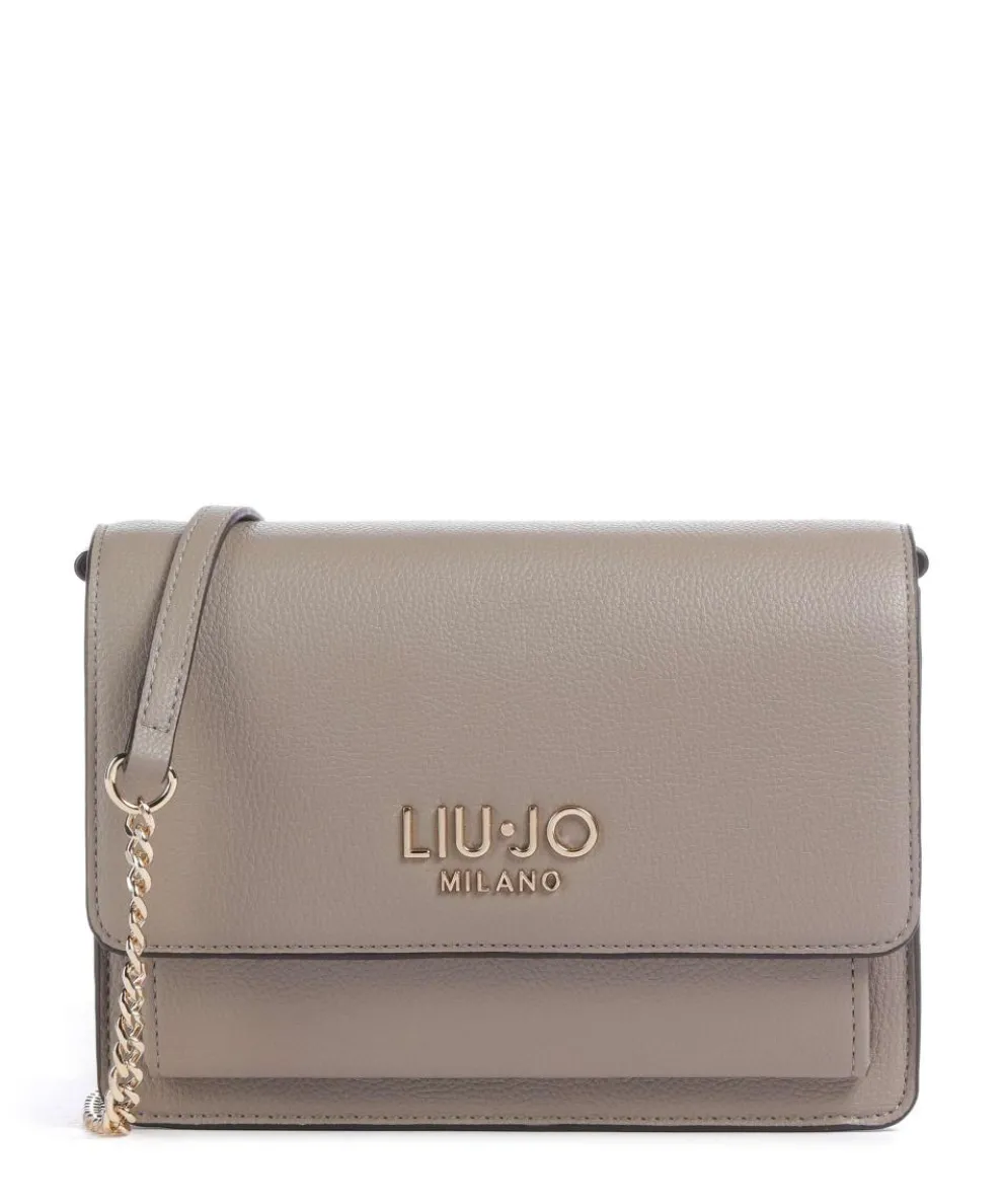 Icon M Crossbody bag imitation leather taupe