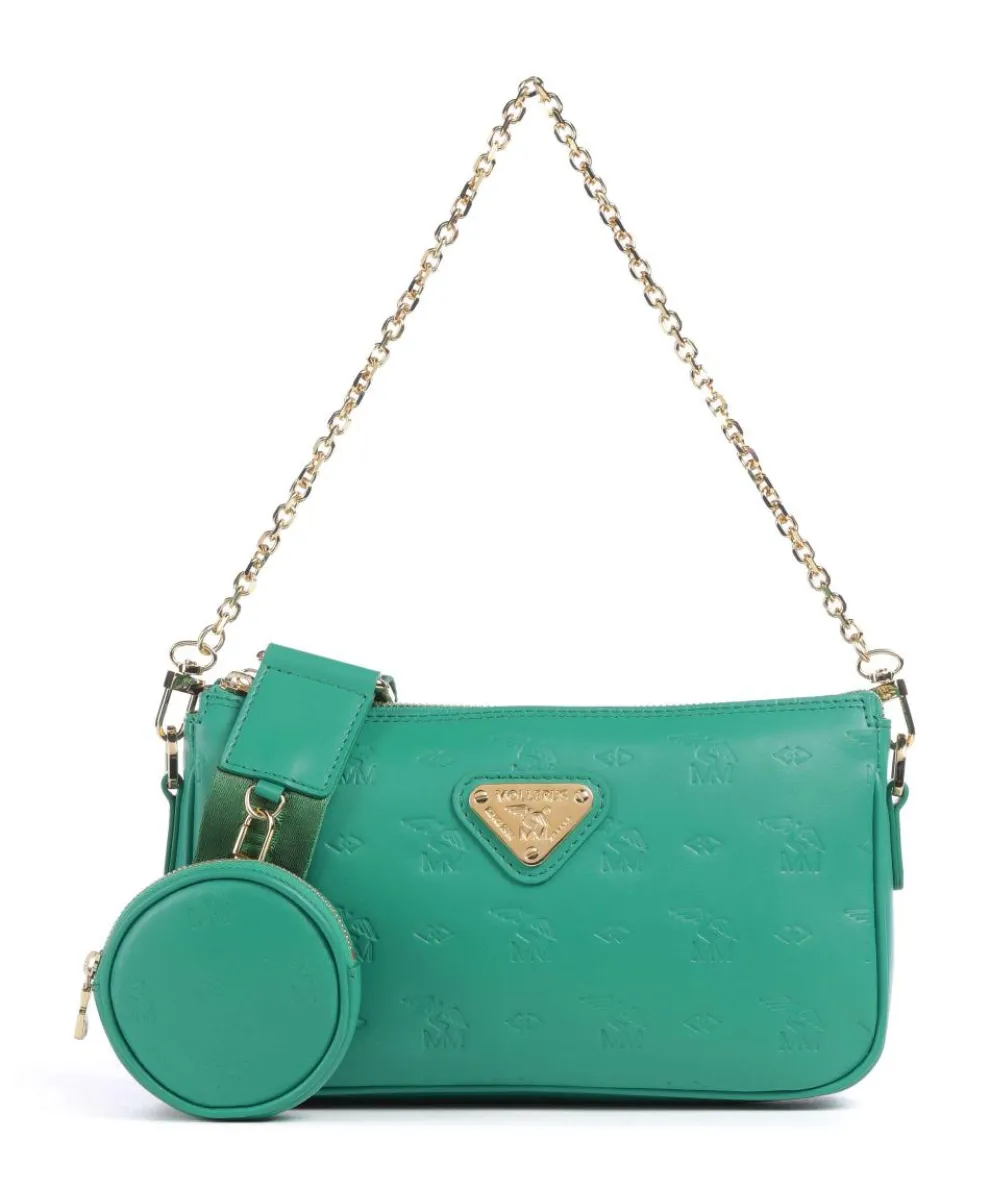Stampato Zell Shoulder bag calfskin green