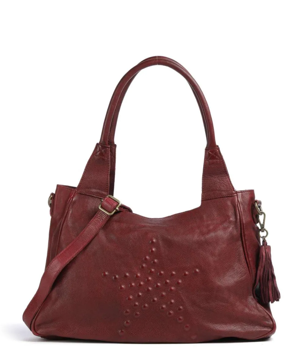 Sternbergstraße 2 Tote bag grained cow leather wine