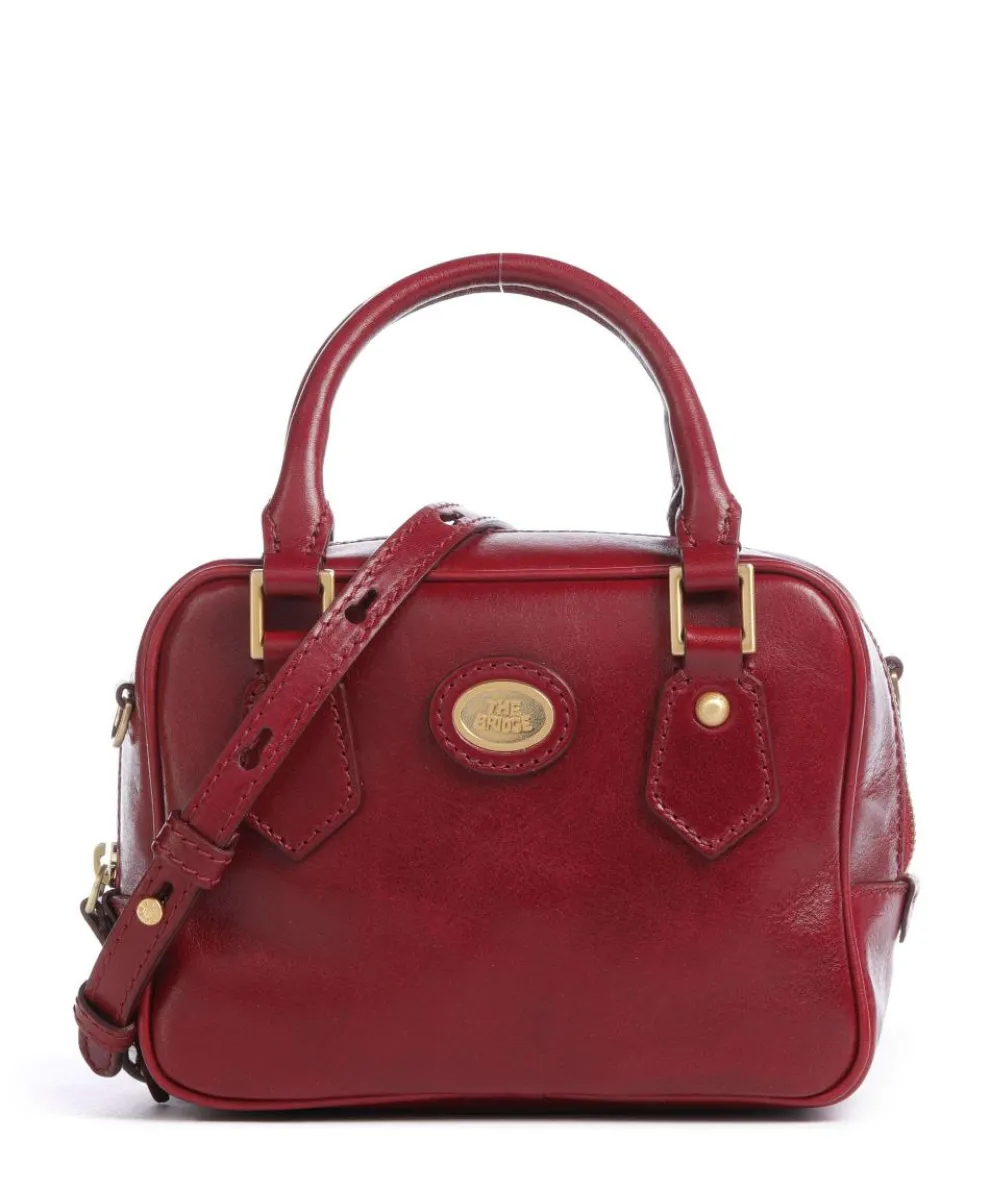 Stodo Handbag fine grain cow leather dark red