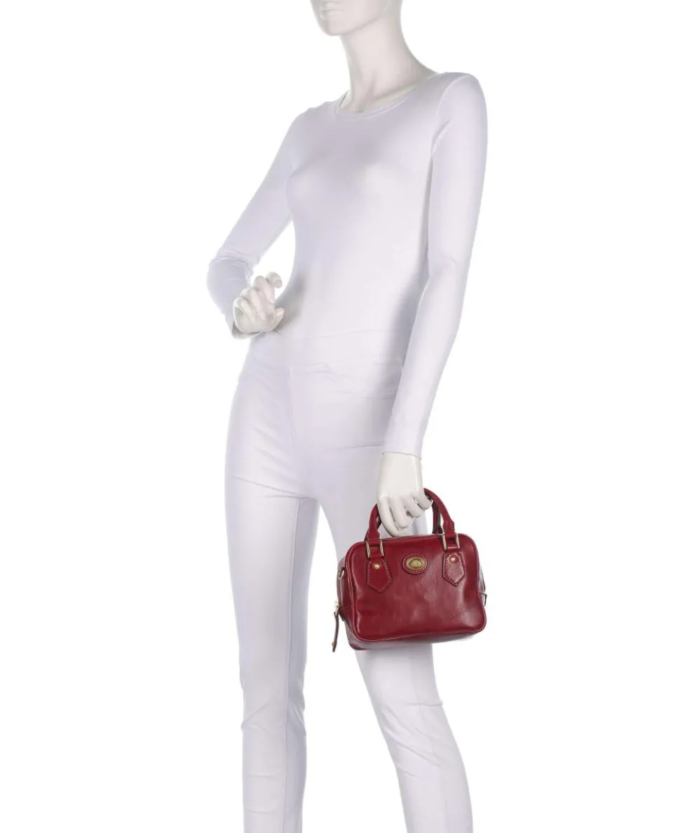 Stodo Handbag fine grain cow leather dark red