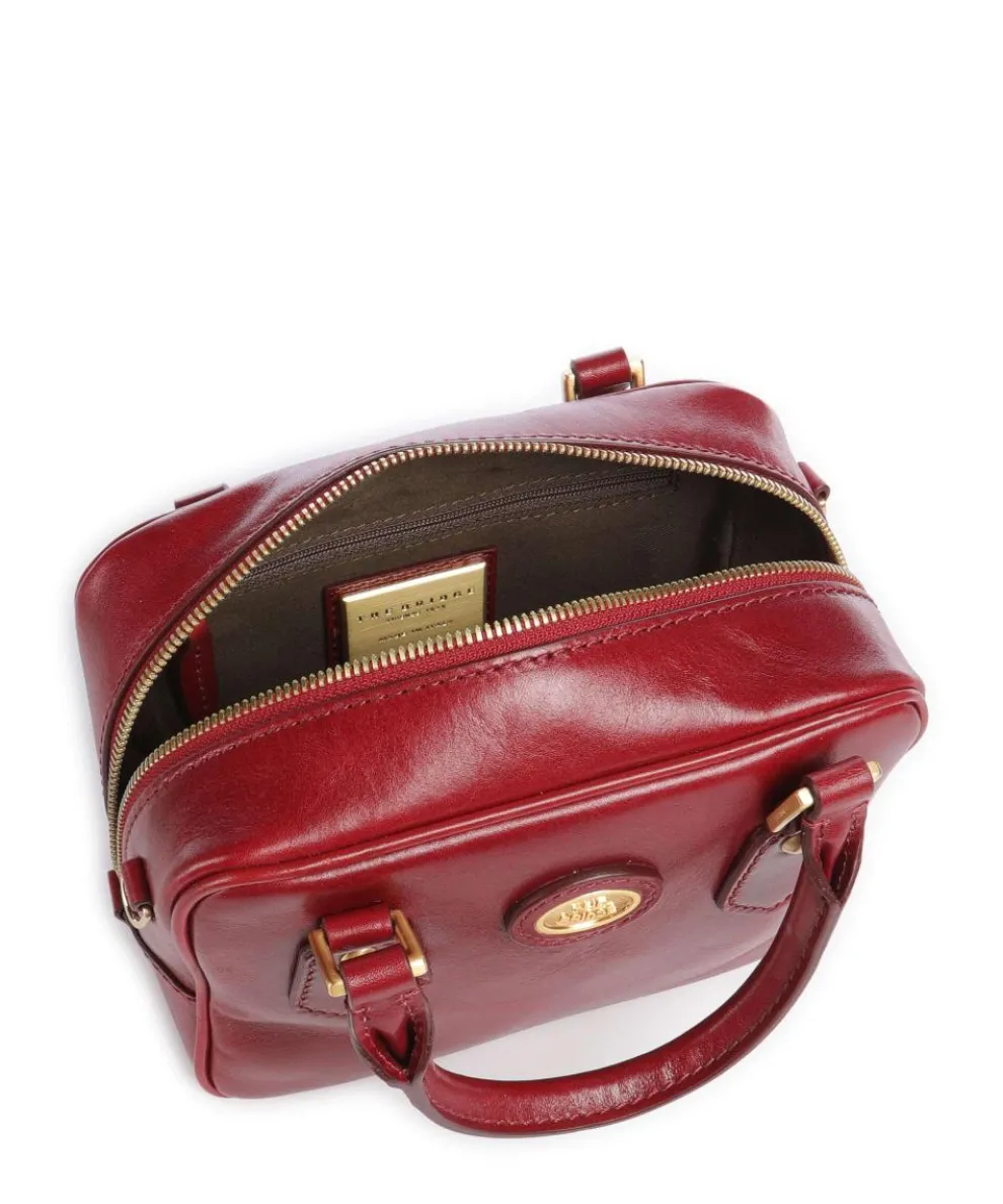 Stodo Handbag fine grain cow leather dark red