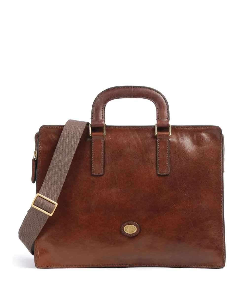 Story Uomo Briefcase cow leather brown