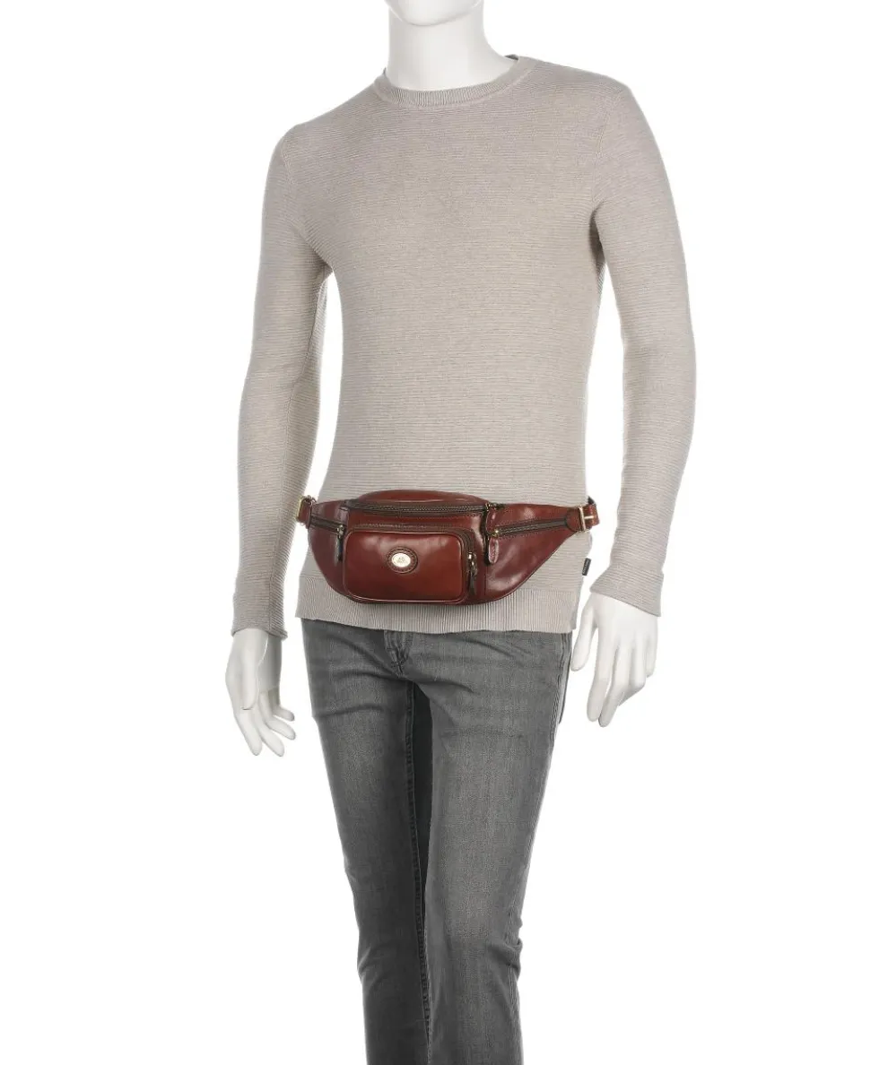 Story Viaggio Fanny pack grained leather brown