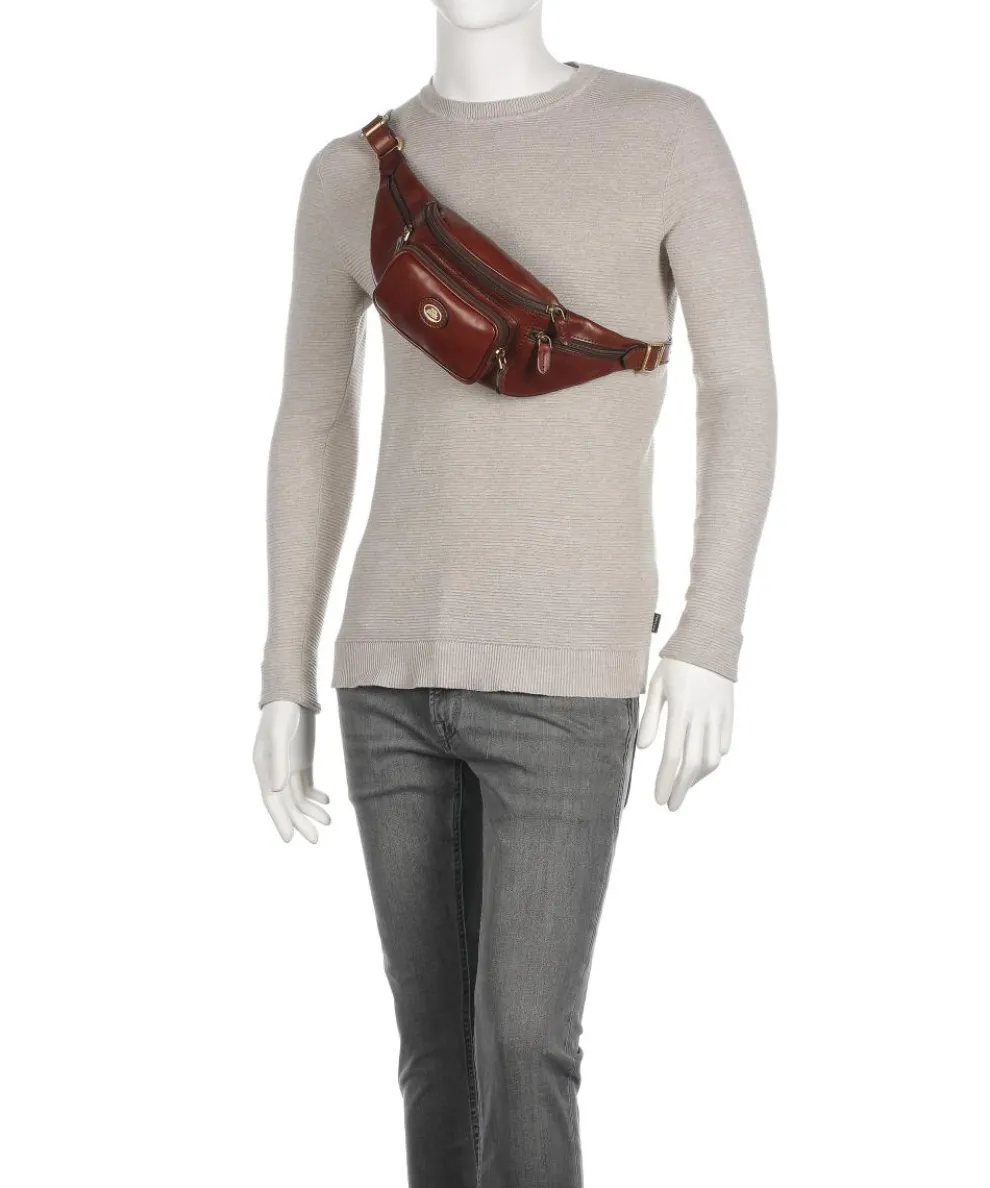 Story Viaggio Fanny pack grained leather brown