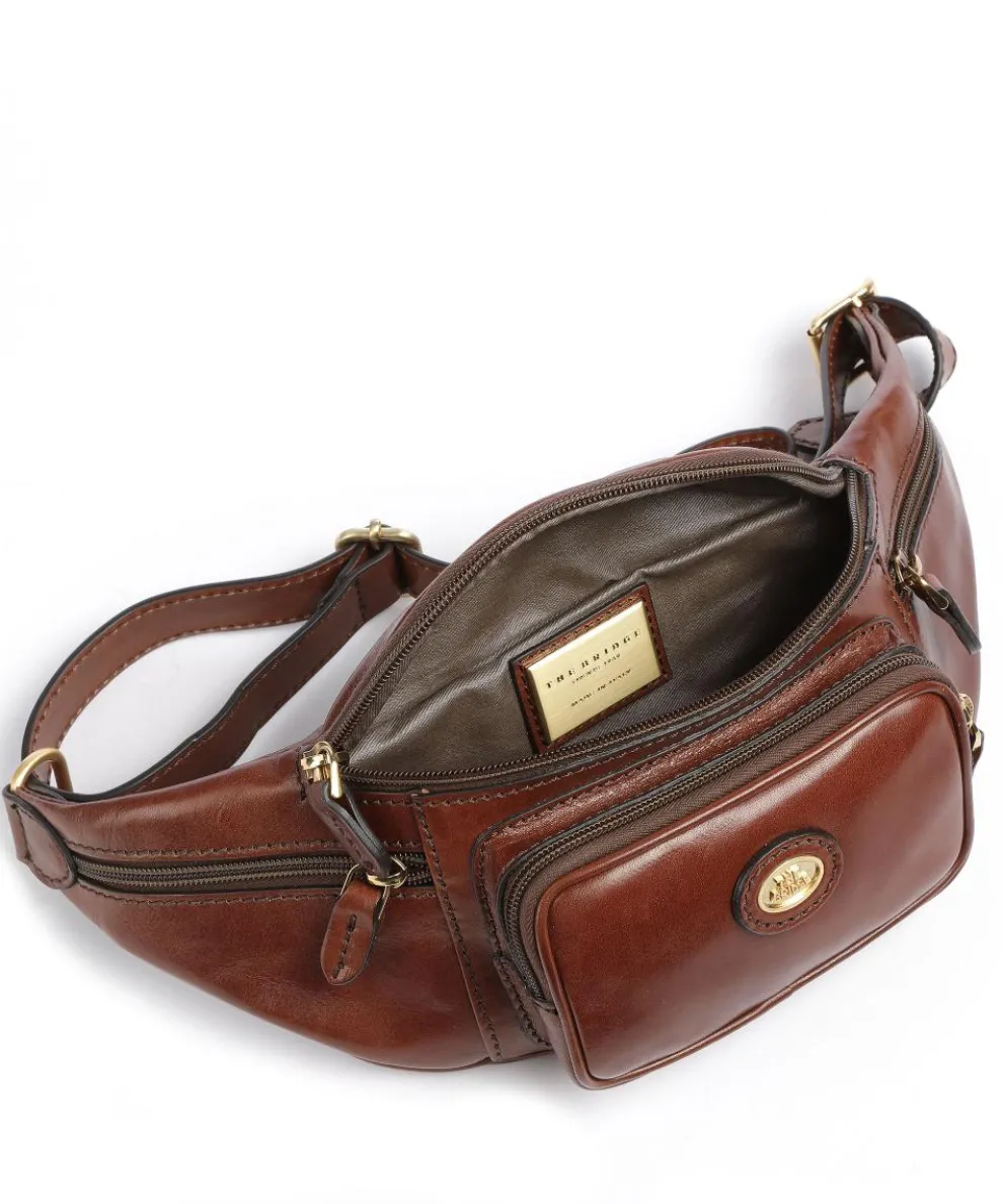 Story Viaggio Fanny pack grained leather brown