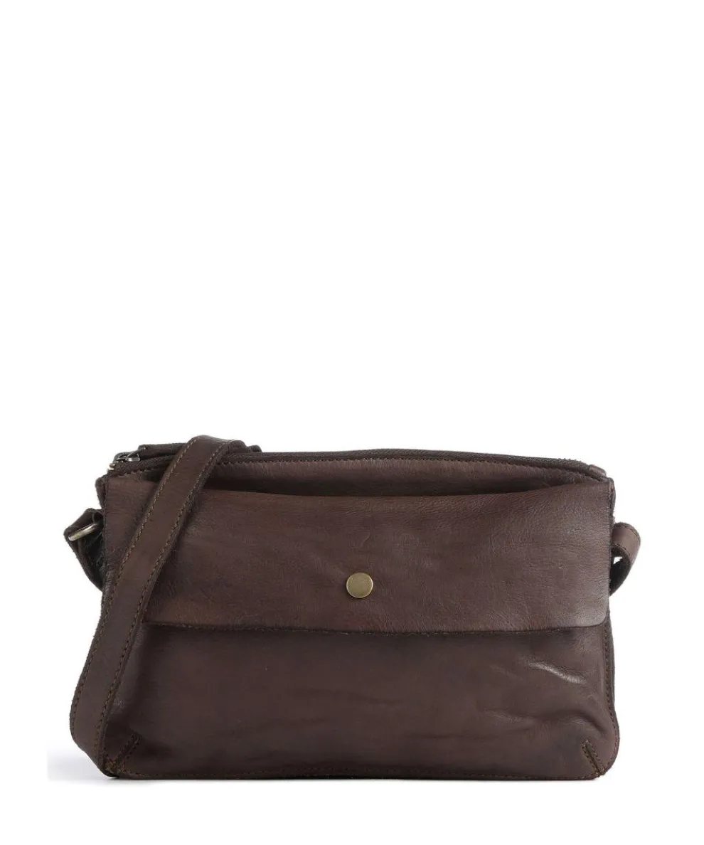 Submarine Crossbody bag cow leather dark brown