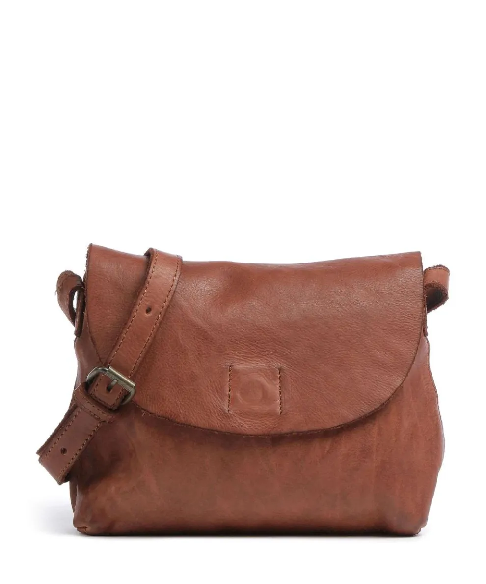 Submarine Crossbody bag fine grain cow leather cognac