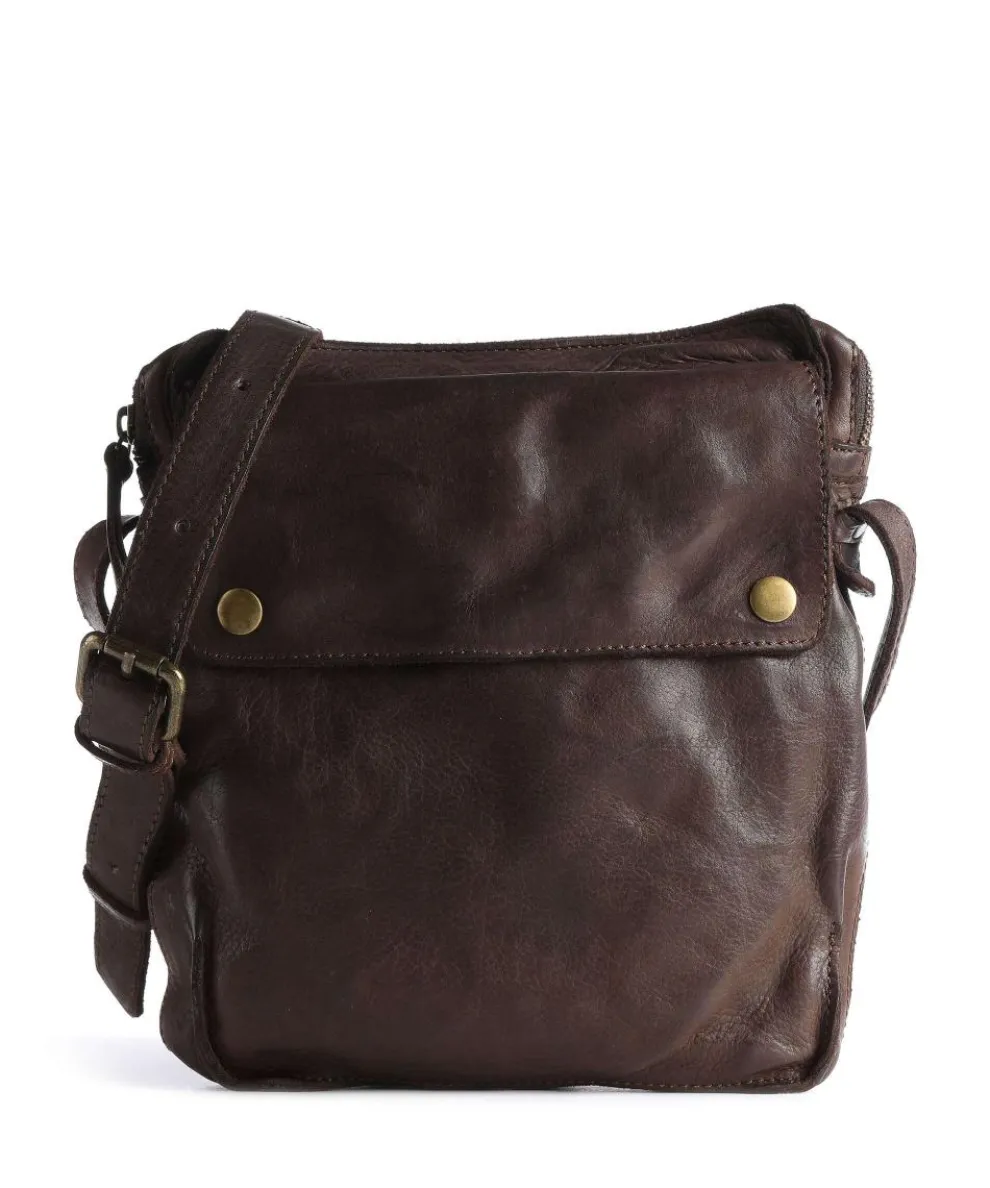 Submarine Crossbody bag cow leather dark brown