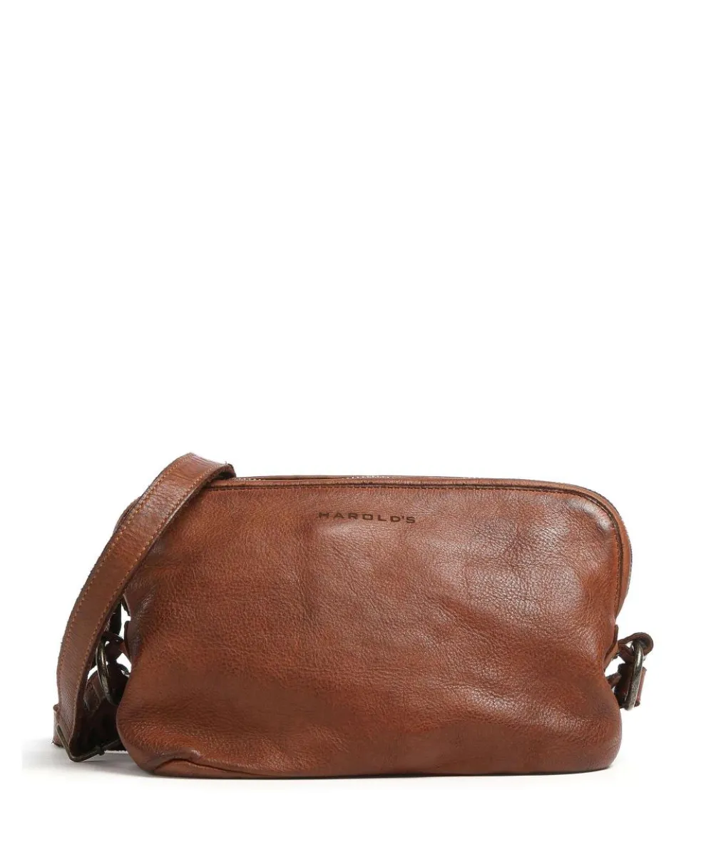 Submarine Crossbody bag grained cow leather cognac