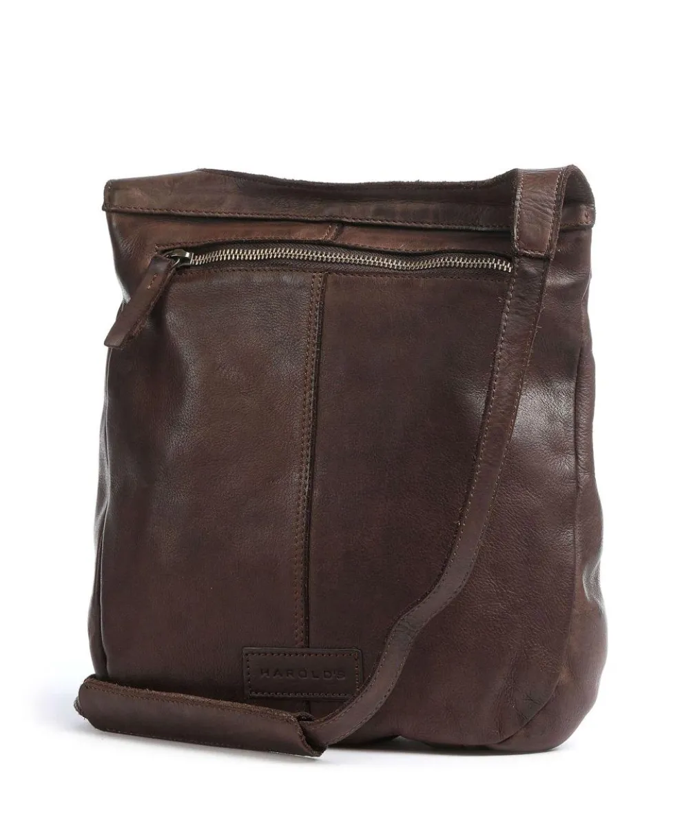 Submarine Crossbody bag cow leather dark brown