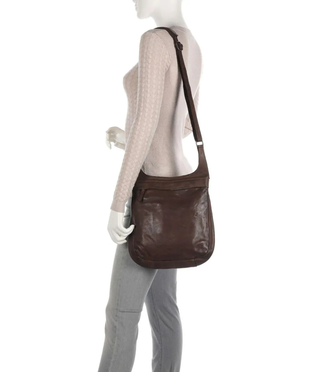Submarine Crossbody bag cow leather dark brown