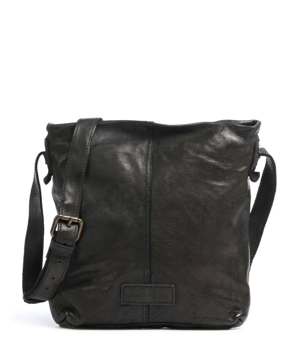 Submarine Crossbody bag fine grain cow leather black