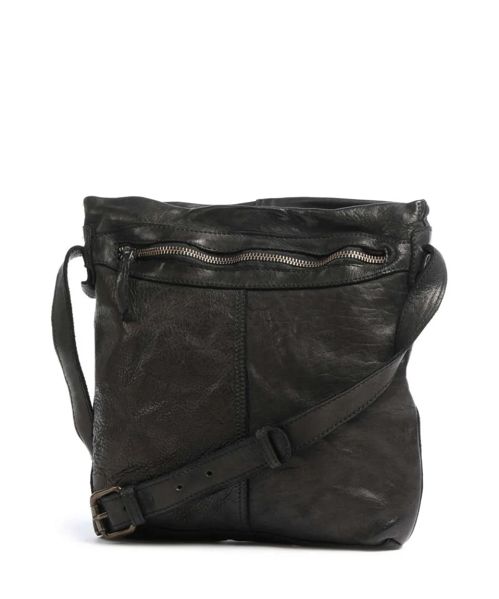 Submarine Crossbody bag fine grain cow leather black
