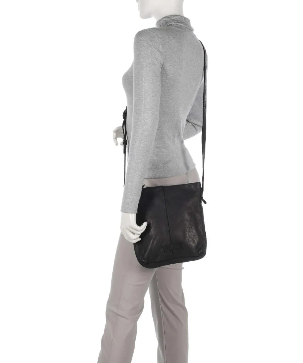 Submarine Crossbody bag fine grain cow leather black