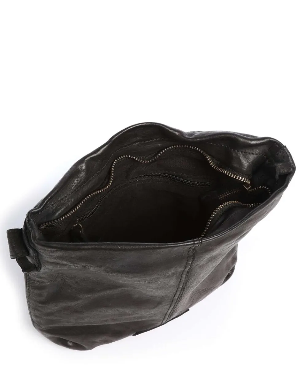 Submarine Crossbody bag fine grain cow leather black