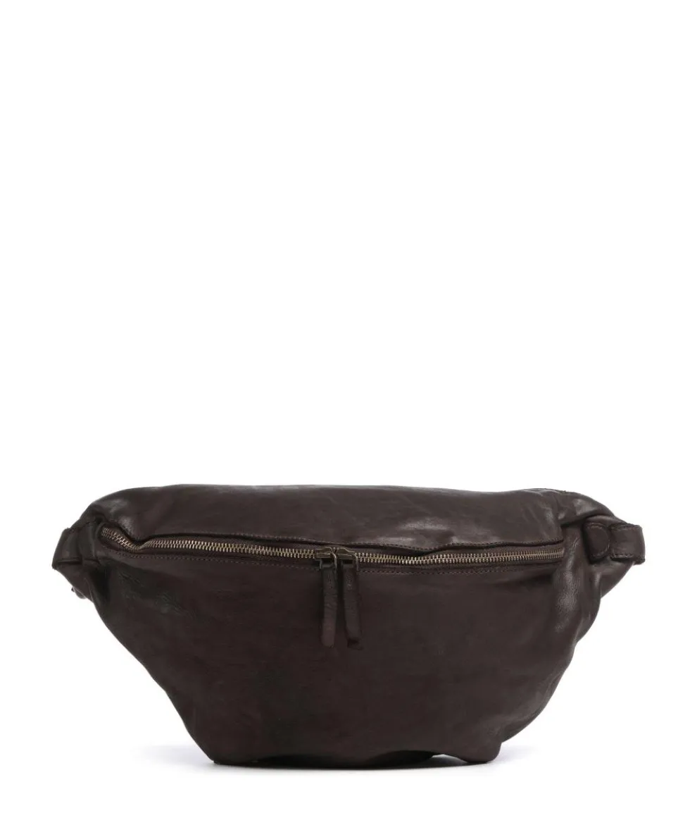 Submarine Fanny pack fine grain cow leather dark brown