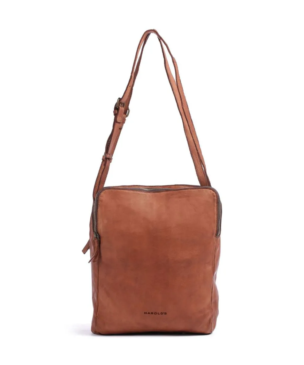 Submarine Hobo bag grained leather cognac